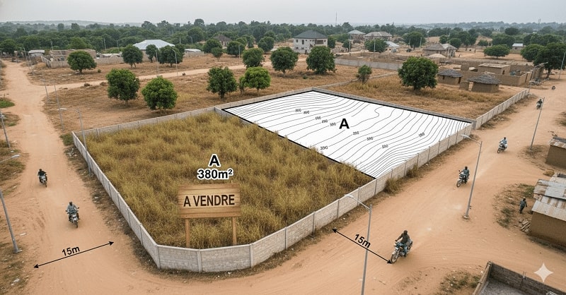 un terrain à vendre à Pahou Bénin