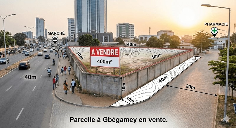 Une parcelle à gbégamey à vendre